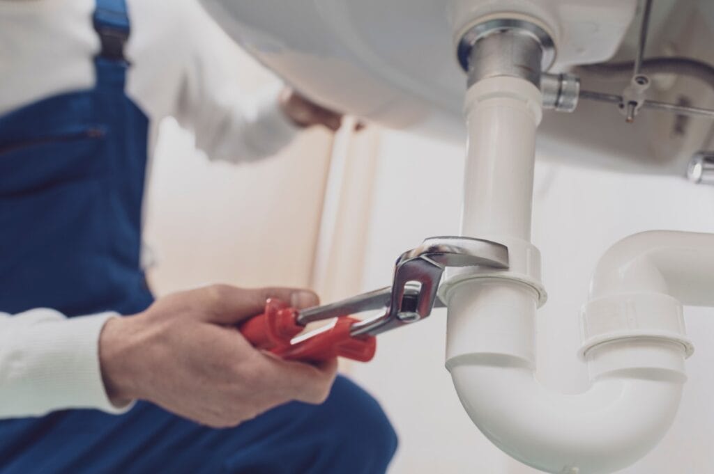 Under sink drain pipe repair service in Jupiter, Florida
